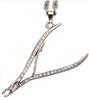 Cuticle Nipper Crystal Necklace