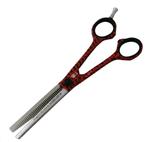 Roseline German 6 1/2"  Dog Art Red Bone Thinning Shear PG85193-R
