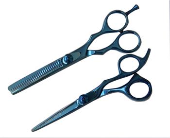 Titanium Hair Cutting Duo 5 1/2" Shear &amp; 6" Thinning Shear BT9045