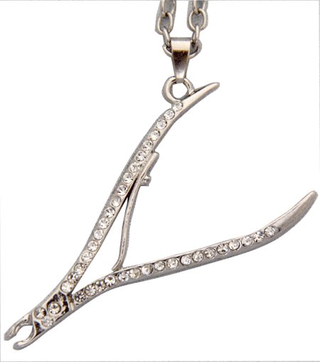 Cuticle Nipper Crystal Necklace (BT7298)