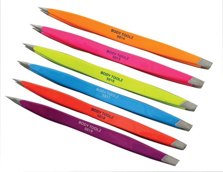 Neon Double End Tweezers Dual-Sided