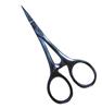 Curved Blade Cuticle / Eyebrow Scissor Blue Titanium (2070)