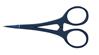 Curved Blade Cuticle / Eyebrow Scissor Blue Titanium (2070)